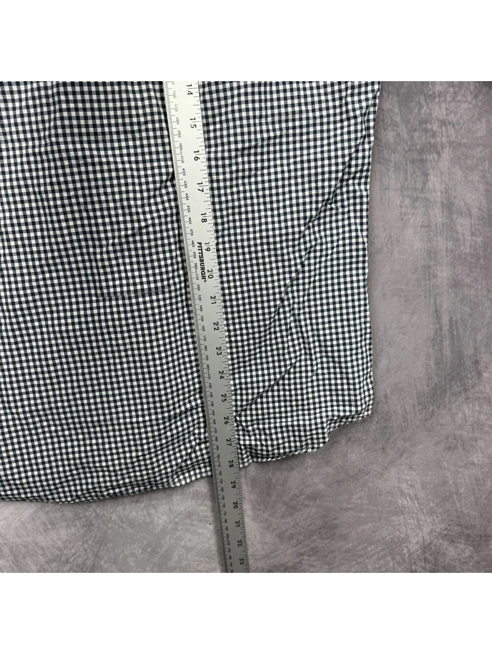 J.Crew Secret Wash Shirt Mens M Blue Plaid Slim Untucked Organic Cotton